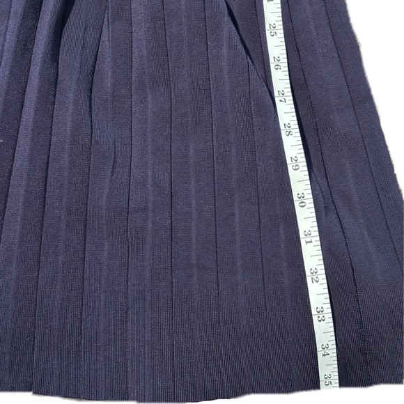 Saks Fifth Avenue Quito Gracie Indigo Synched Waist Midi Dress Size Medium Vneck - Picture 3 of 10